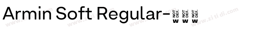 Armin Soft Regular字体转换